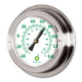 Nickel Replica Porthole Thermometer (9")